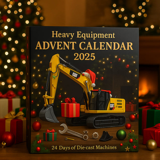 Excavator & Crane Advent Calendar - 24 Die-Cast Construction Toy Models