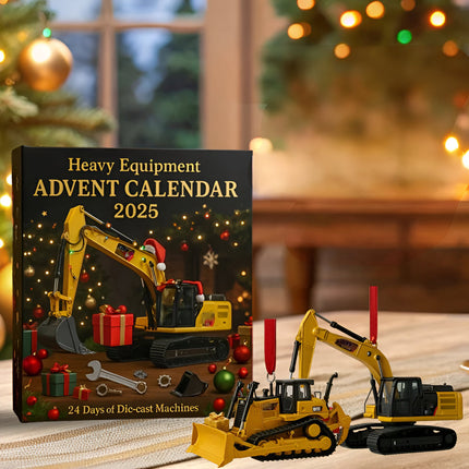 Construction Advent Calendar - Die-Cast Toy Trucks and Vehicles Playset