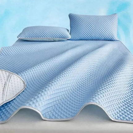 Cooling Mattress Pad - Ice Silk, Breathable, Summer Sleep Comfort Layer