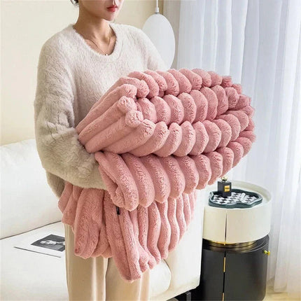 Cozy Wrap Blanket - Rabbit Plush, Luxury Insulated, Ultra-Soft Warmth