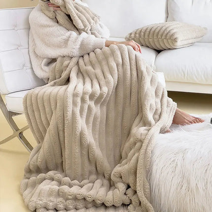 Cozy Wrap Blanket - Rabbit Plush, Luxury Insulated, Ultra-Soft Warmth