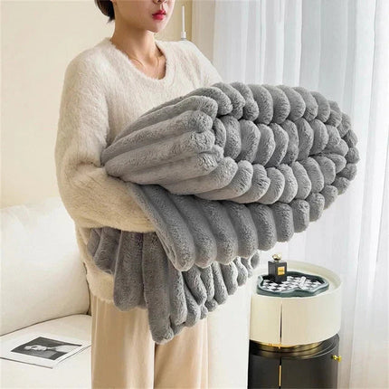 Cozy Wrap Blanket - Rabbit Plush, Luxury Insulated, Ultra-Soft Warmth