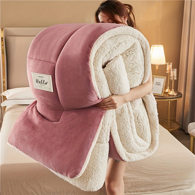 Cozy Comfort Blanket - Three-Layer, Reversible, Thermal Insulated Warmth