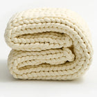 Cozy Home Throw Blanket - Chunky Knit, Soft, Stylish Accent for Evenings