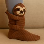 Fluffy Socks with Cute Animal Faces - Plush Non-Slip Winter House Socks