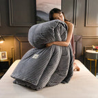 Grey / 150×200 cm / 59×79 in - incl. 2 pillowcases