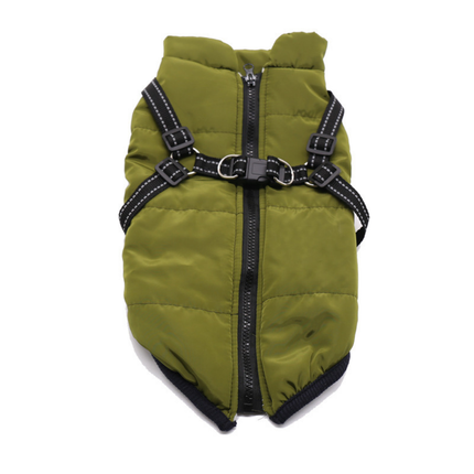 3-in-1 Dog Winter Jacket - Removable Liner, Windproof Cold Weather Coat