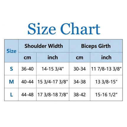 Double Shoulder Compression Brace - Adjustable, Low-Profile Cross-Strap