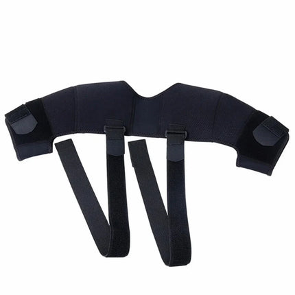 Double Shoulder Compression Brace - Adjustable, Low-Profile Cross-Strap