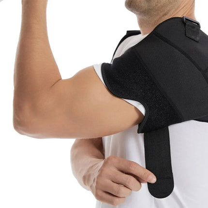 Double Shoulder Compression Brace - Adjustable, Low-Profile Cross-Strap