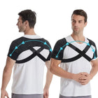 Double Shoulder Compression Brace - Adjustable, Low-Profile Cross-Strap