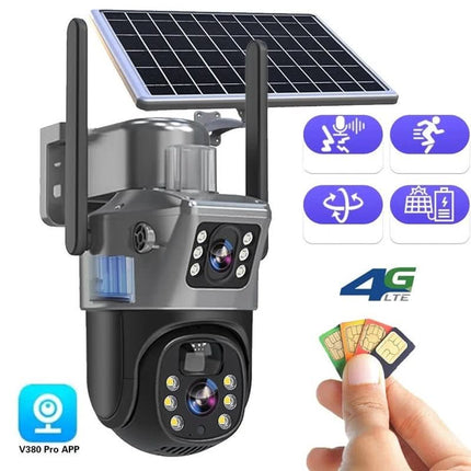 Wireless Security Camera - 4K, Solar Powered, 10x Zoom, Night Vision