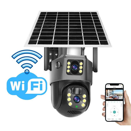 Wireless Security Camera - 4K, Solar Powered, 10x Zoom, Night Vision