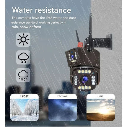 Wireless Security Camera - 4K, Solar Powered, 10x Zoom, Night Vision