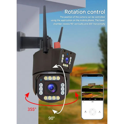 Wireless Security Camera - 4K, Solar Powered, 10x Zoom, Night Vision