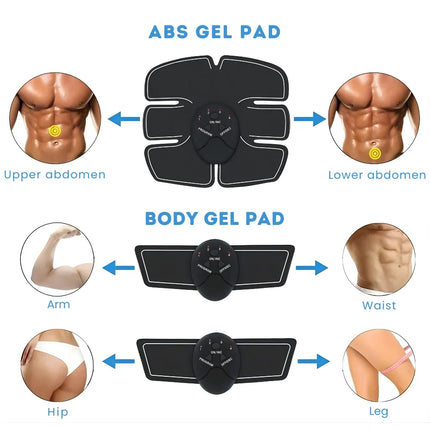 EMS Abdominal & Arm Trainer - Wireless, Multi-Zone Muscle Stimulator