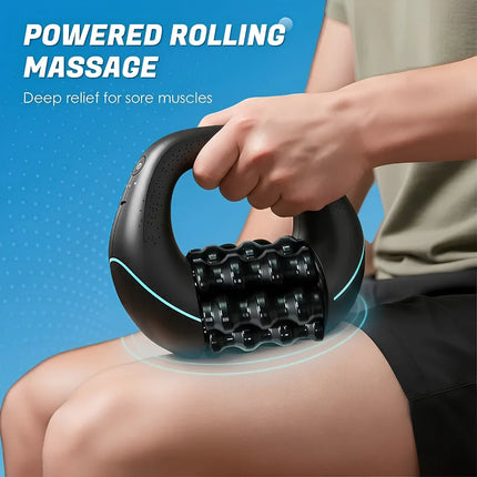 Electric Rolling Muscle Massager - Adjustable, Portable Roller Design