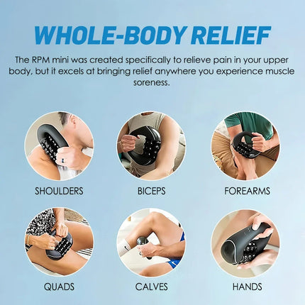 Electric Rolling Muscle Massager - Adjustable, Portable Roller Design