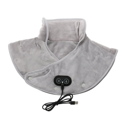 Electric Heating Pad for Neck and Shoulders with Soothing Vibration