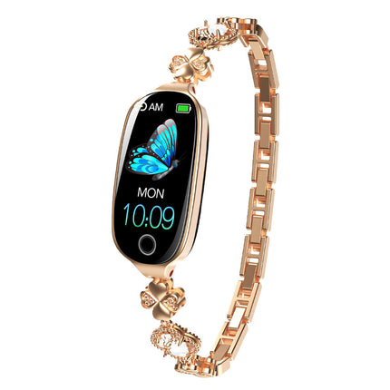 Elegant Diamond Smartwatch - Luxury Design, Fitness & Wellness Tracking