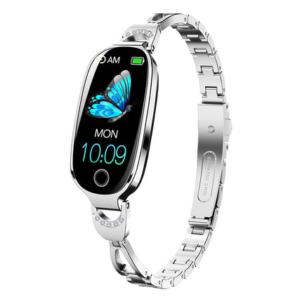 Elegant Diamond Smartwatch - Luxury Design, Fitness & Wellness Tracking