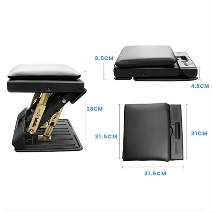 Ergonomic Adjustable Foot Rest Stool - Height & Tilt Adjustable Support
