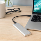 External Hard Drive - 500GB Aluminum Portable Storage for Mac & Linux