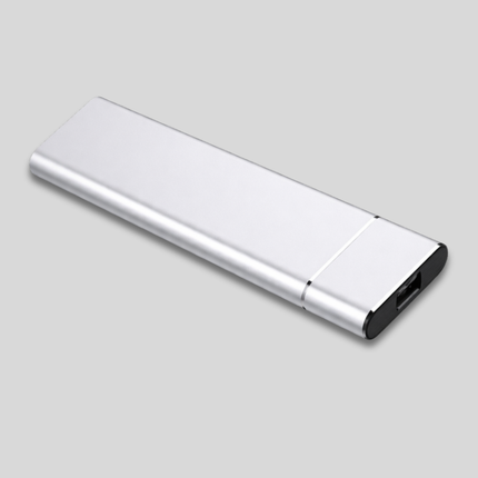 External Hard Drive - 500GB Aluminum Portable Storage for Mac & Linux