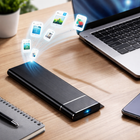 External Hard Drive - 500GB Aluminum Portable Storage for Mac & Linux