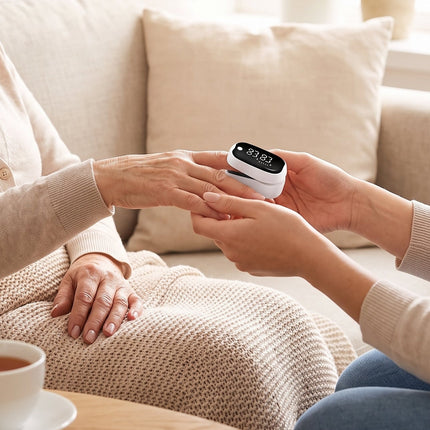 Fingertip Pulse Oximeter - Blood Oxygen, SpO2 and Pulse Rate LED Monitor