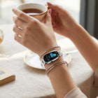 Elegant Diamond Smartwatch - Luxury Design, Fitness & Wellness Tracking