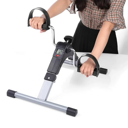Foldable Mini Under Desk Exercise Bike - Compact, Dual-Use Pedal Design