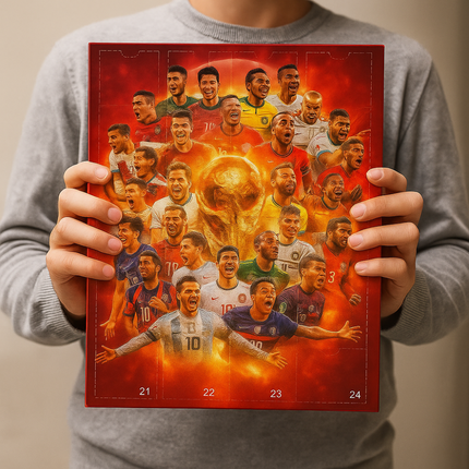 Football Figures Advent Calendar - 24 Day Countdown, Collectible Fan Set