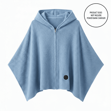 Graphene Heated Shawl - USB Powered, 15-Second Heat, Office & Home