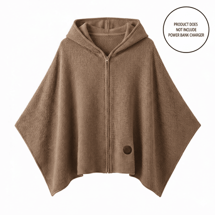 Graphene Heated Shawl - USB Powered, 15-Second Heat, Office & Home