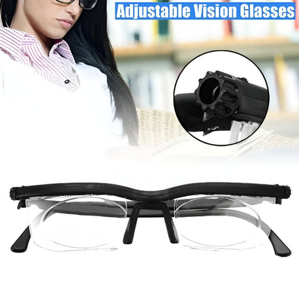 Adjustable Focus Eyeglasses - Dial-In Reading Glasses for Close-Up Work