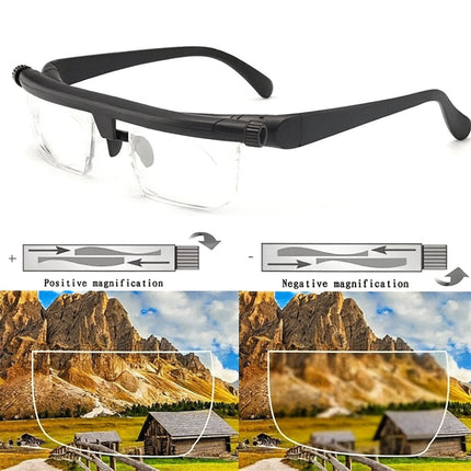 Adjustable Focus Eyeglasses - Dial-In Reading Glasses for Close-Up Work