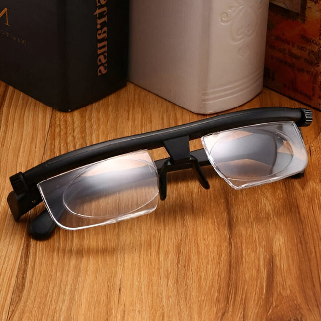 Adjustable Focus Eyeglasses - Dial-In Reading Glasses for Close-Up Work
