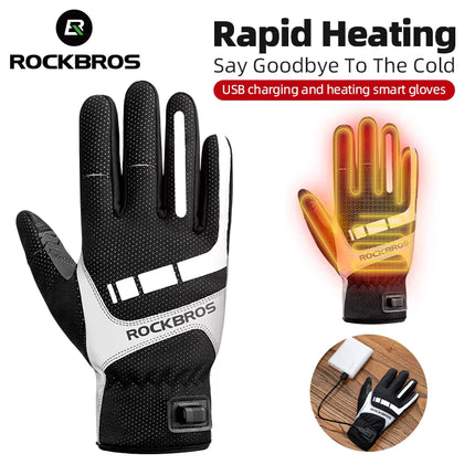 USB Powered Touchscreen Heated Gloves - Climbing, Hiking, Cycling and Outdoor