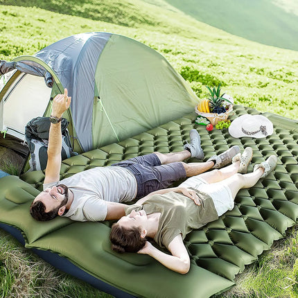 Ultralight Inflatable Sleeping Pad - TPU Coated, Double Wide, Packable