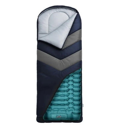 Sleeping Bag for Adults - 3-Season, Built-In Pad & Pillow, Backpacking