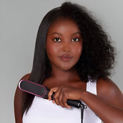 Electric Hot Comb - Hair Straightening Brush, Heated Styling Tool, PBT