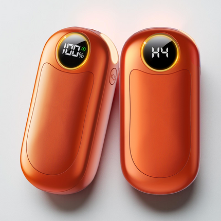 Aluminum Hand Warmer - Reusable Metal Dual Pack, USB Rechargeable Set