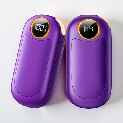 Aluminum Hand Warmer - Reusable Metal Dual Pack, USB Rechargeable Set