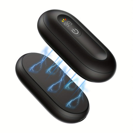 Magnetic Hand Warmer - 2-in-1 Rechargeable, LED Display, 3 Heat Levels