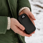Rechargeable Pocket Warmer - 2-Pack, LED Display, USB Charging Warmth
