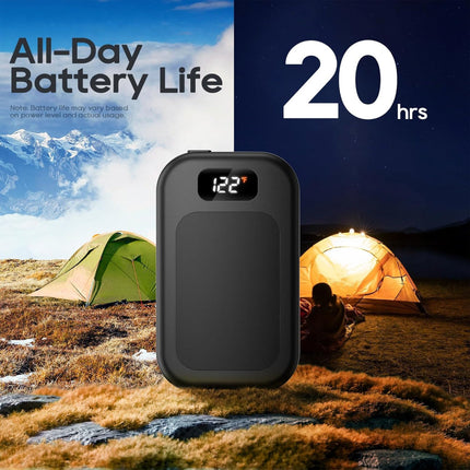 Rechargeable Pocket Warmer - 2-Pack, LED Display, USB Charging Warmth