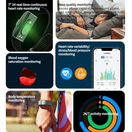 Fitness Tracker Watch - IP68 Waterproof Activity and Sleep Wellness Band