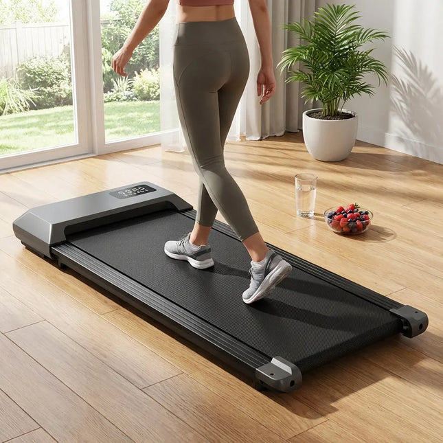 2 in 1 Portable Walking Treadmill - Home Cardio, Space-Saving Design
