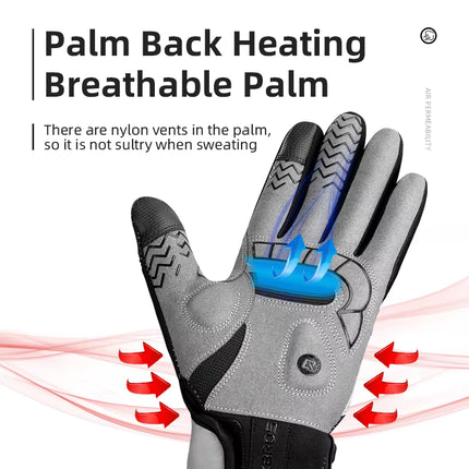 USB Powered Touchscreen Heated Gloves - Climbing, Hiking, Cycling and Outdoor